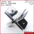 Made in China 304SS cross clamp of four sides/ glass to glass clamp/hinge